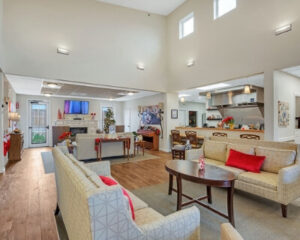 Living Room at Sundara Memory Care Community in Round Rock