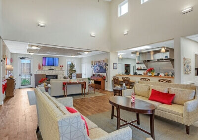 Living Room at Sundara Memory Care Community in Round Rock
