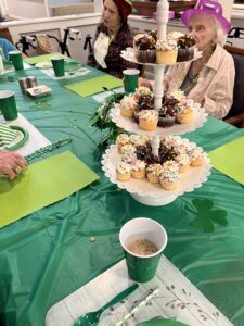 residents celebrating St. Patrick's Day 2022