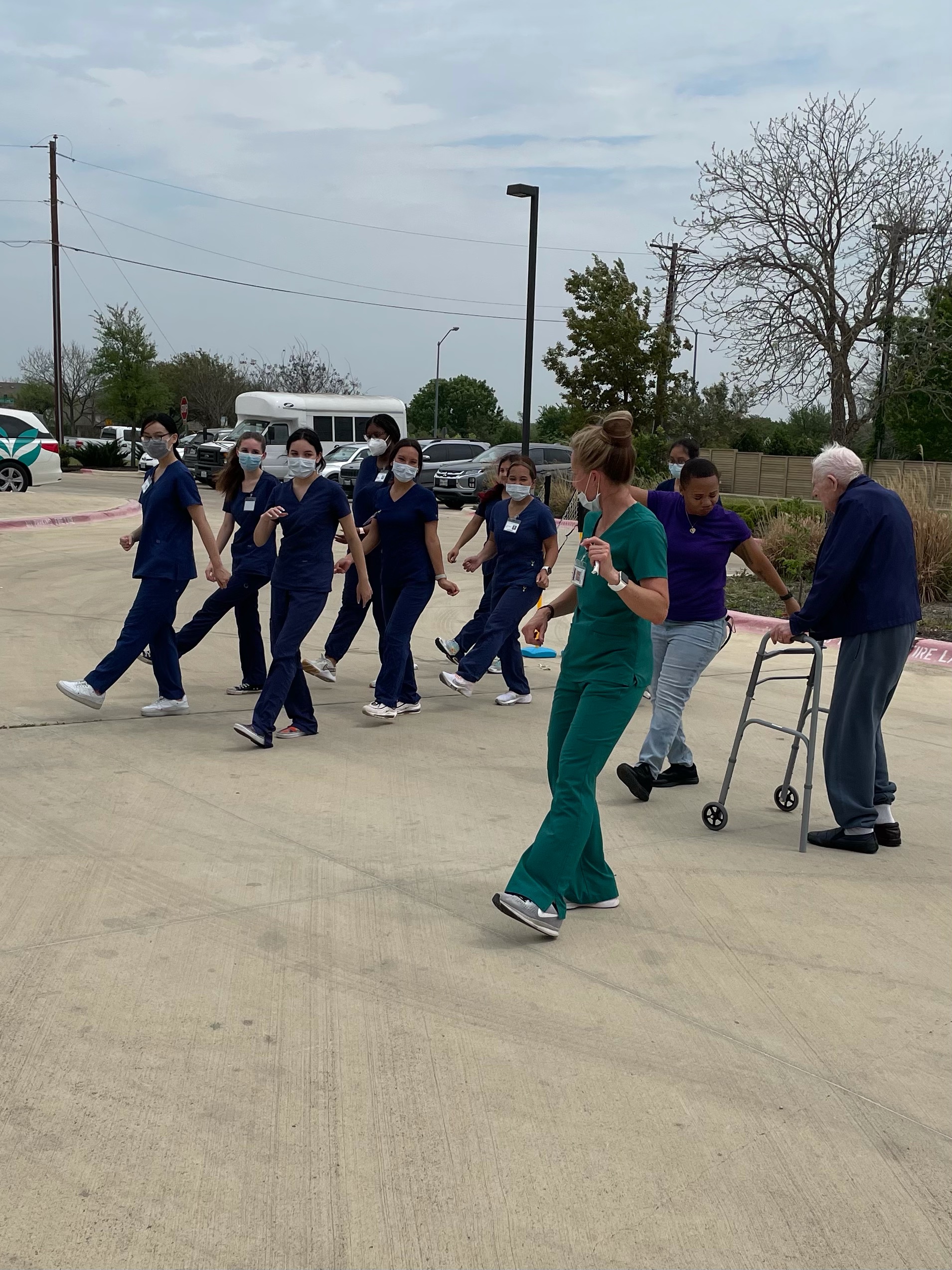 Sundara team and residents getting active outside
